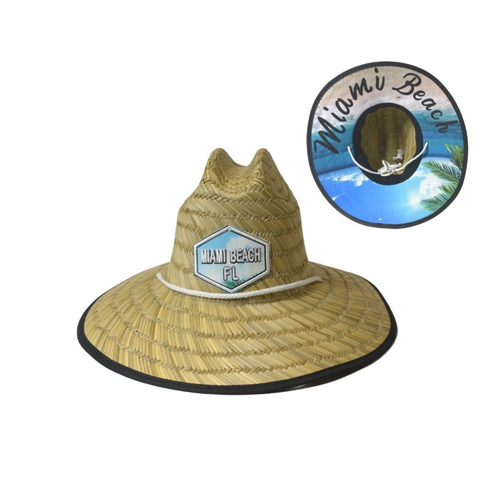 STRAW HATS - STAY SALTY OR LIFEGUARD - PALMS