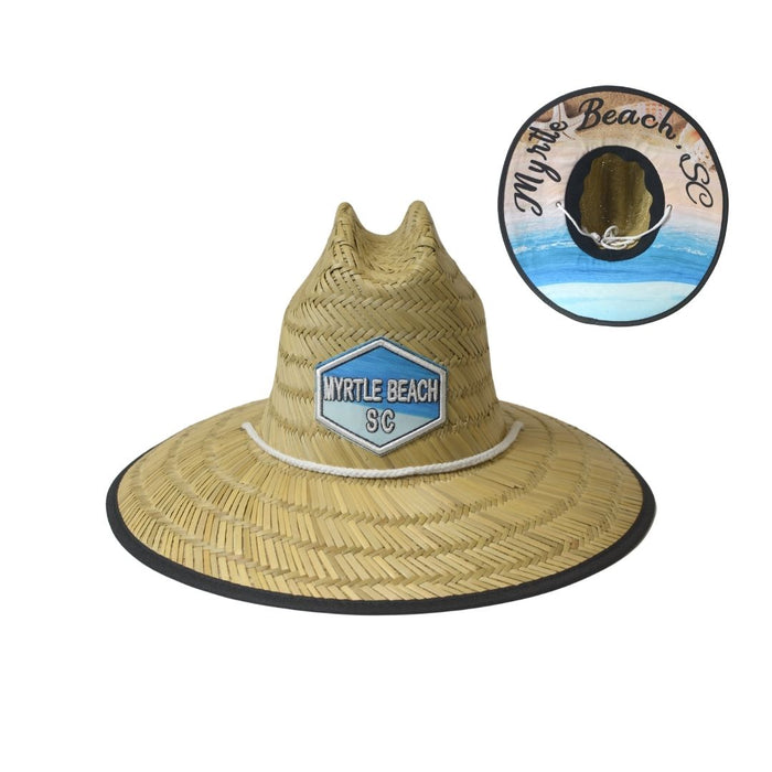 STRAW HATS - STAY SALTY OR LIFEGUARD - PALMS