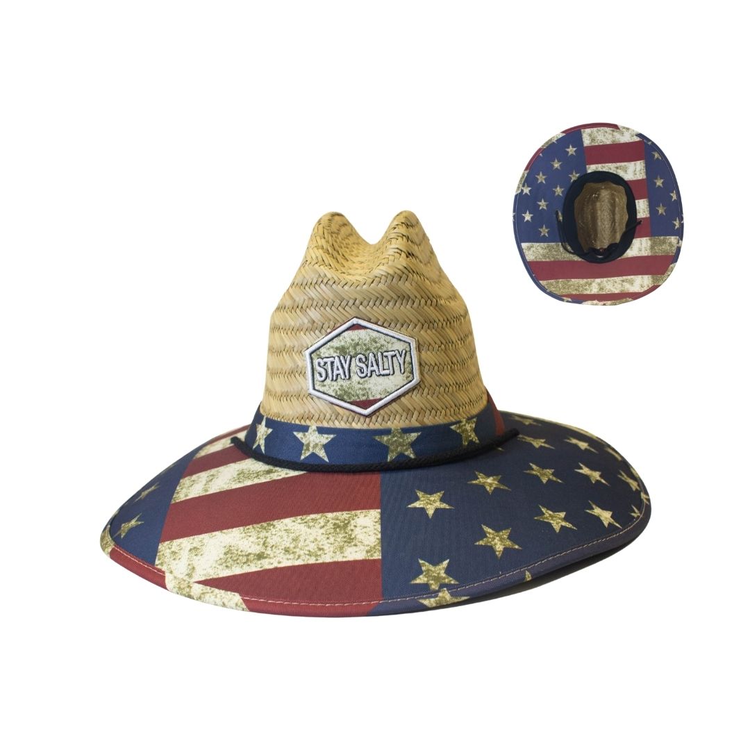 STRAW HATS - LIFEGUARD & STAY SALTY - USA