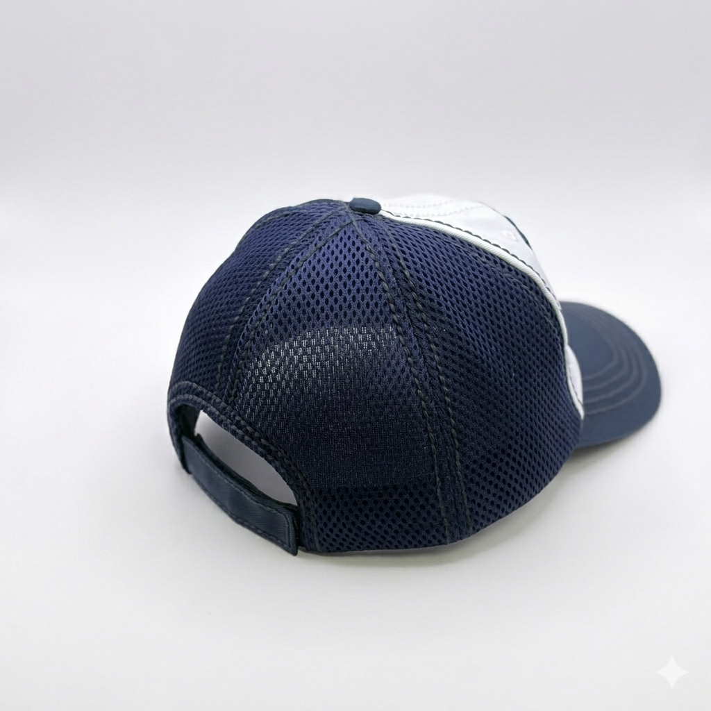 WHITE/NAVY USA 250th Anniversary Trucker Hat – Premium 3D Embroidery