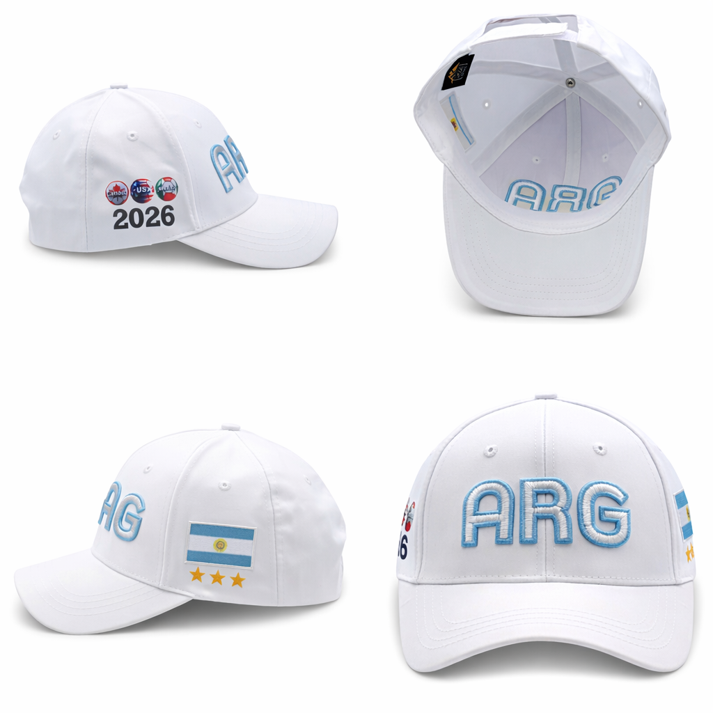 ARGENTINA 2026 World Cup Hat – Premium 3D Embroidery