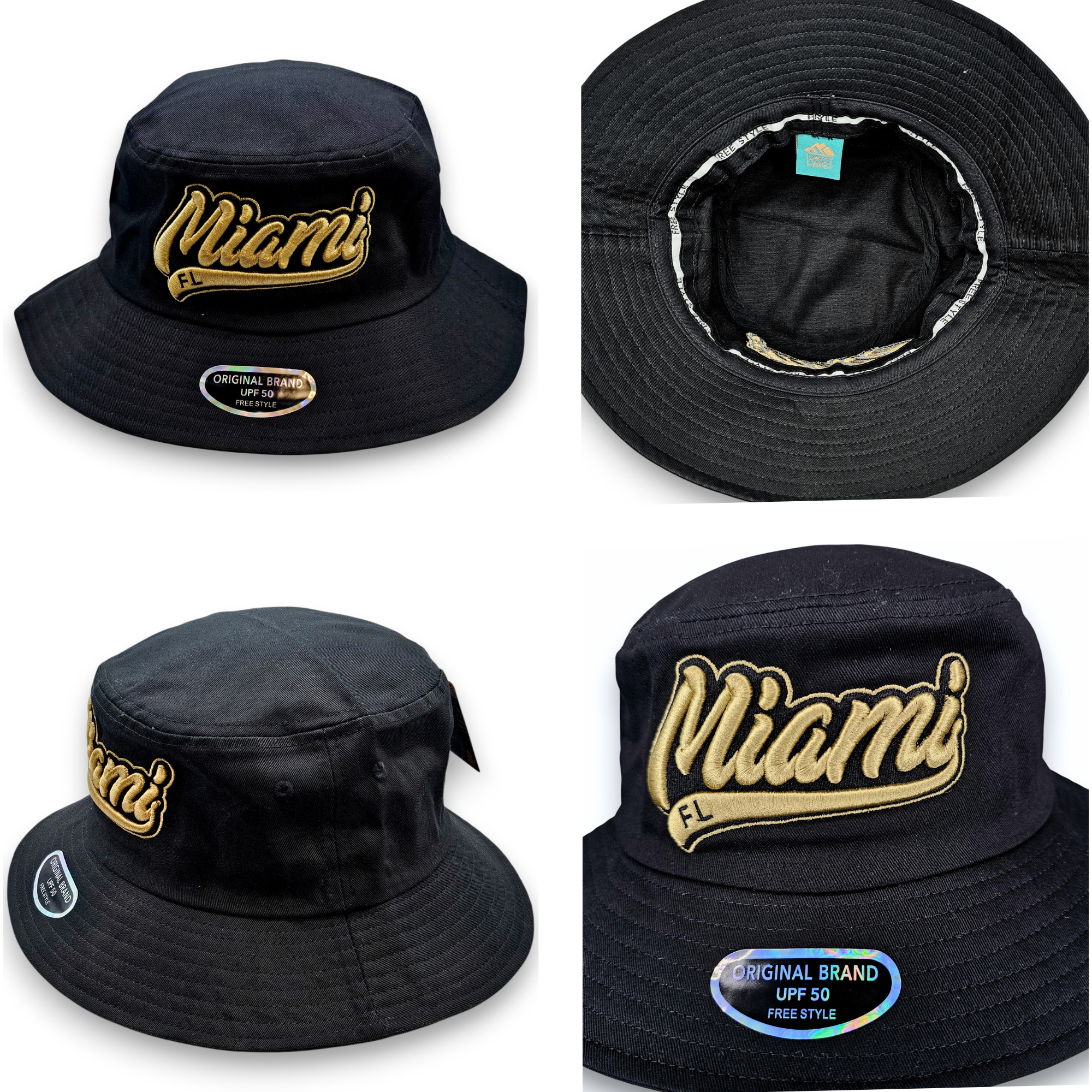 Miami Bucket Hat | UPF 50 Sun Protection | 100% Cotton