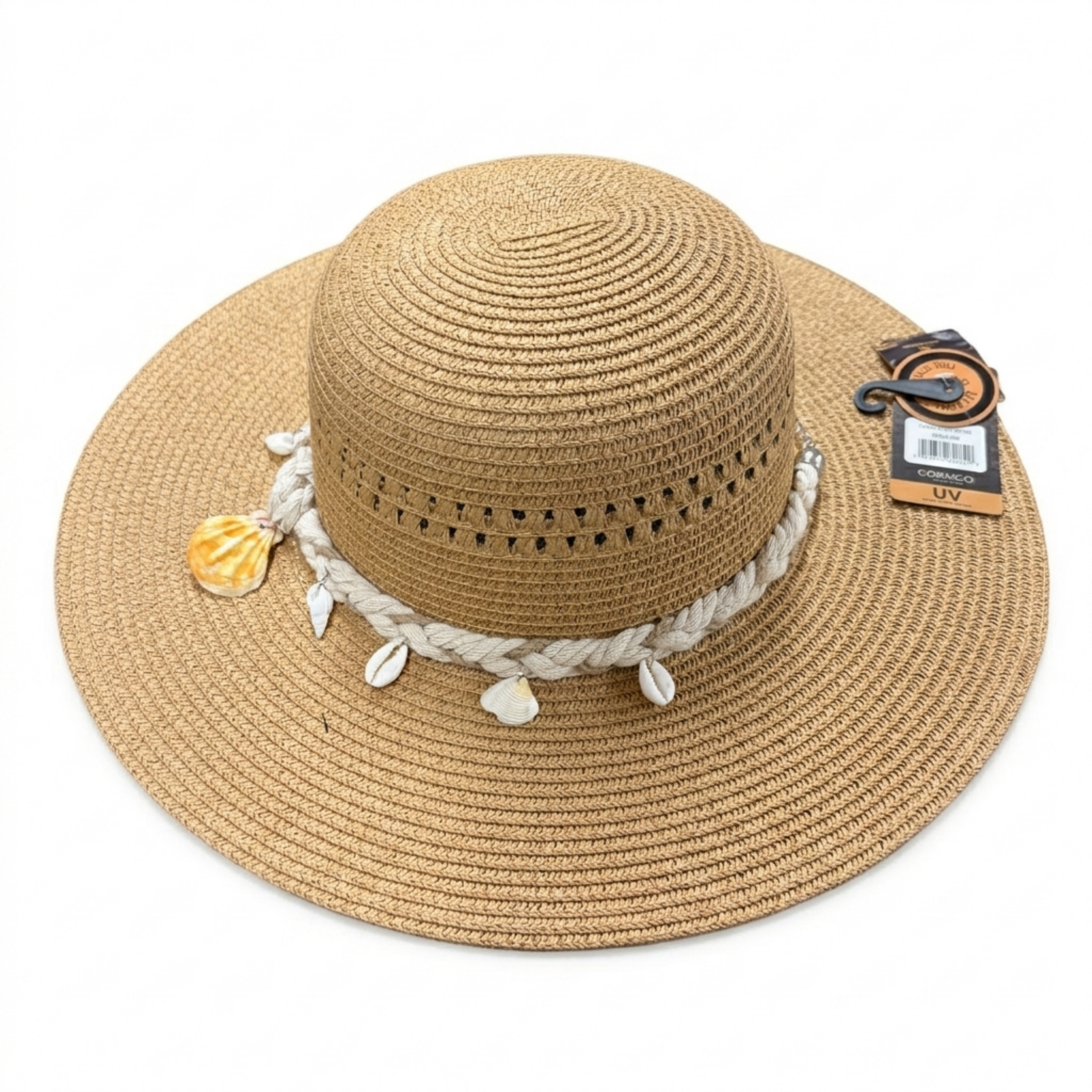 Woven Shell Sun Hat
