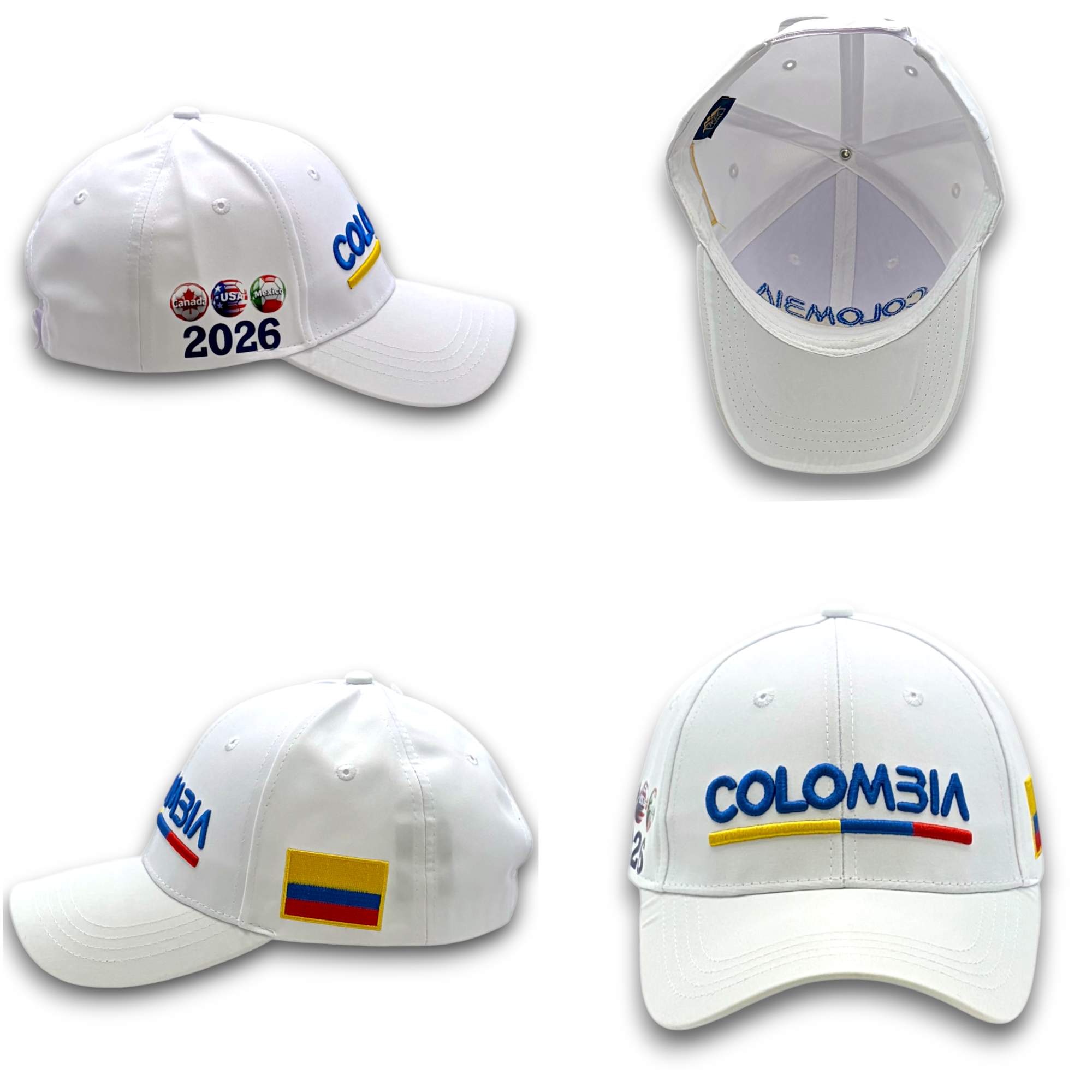 COLOMBIA FIFA 2026 World Cup Hat – Premium 3D Embroidery