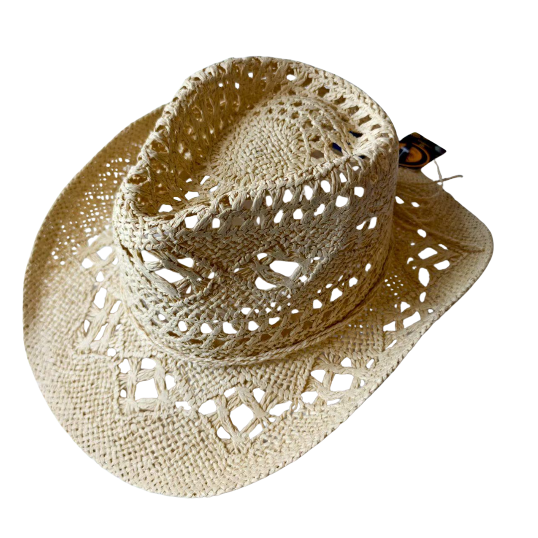 Cowgirl straw hat – natural  color