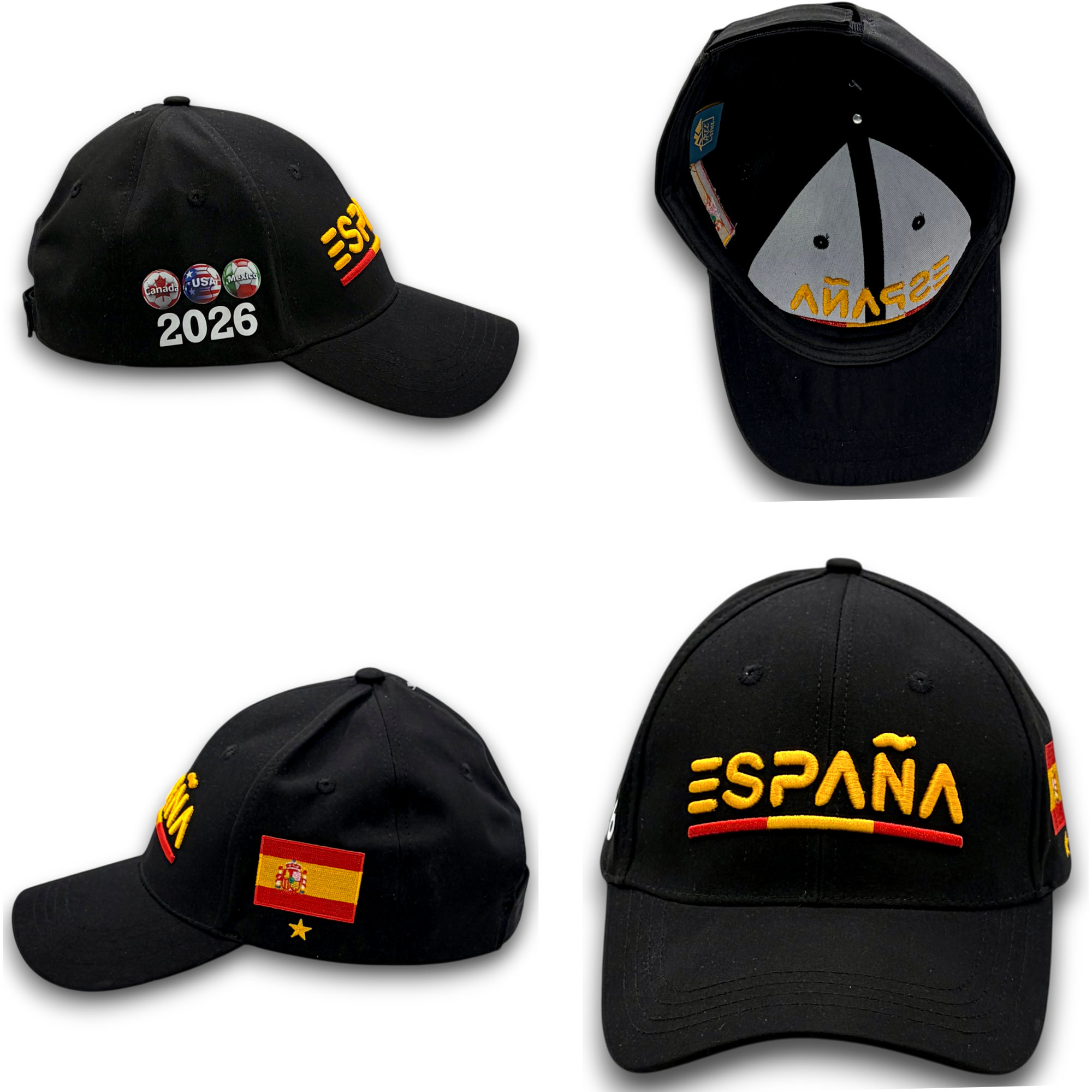 Spain 2026 World Cup Hat – Premium 3D Embroidery