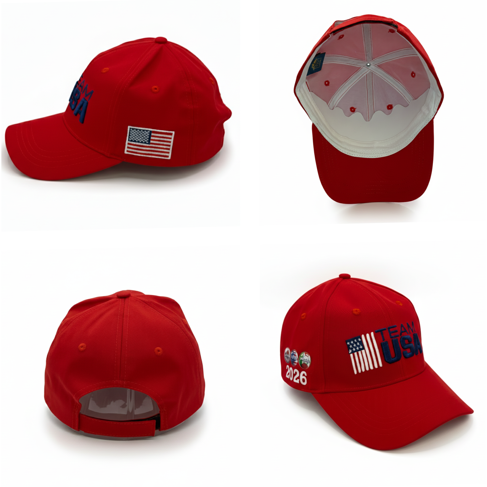 TEAM USA 2026 World Cup Baseball Hat – Premium 3D Embroidery