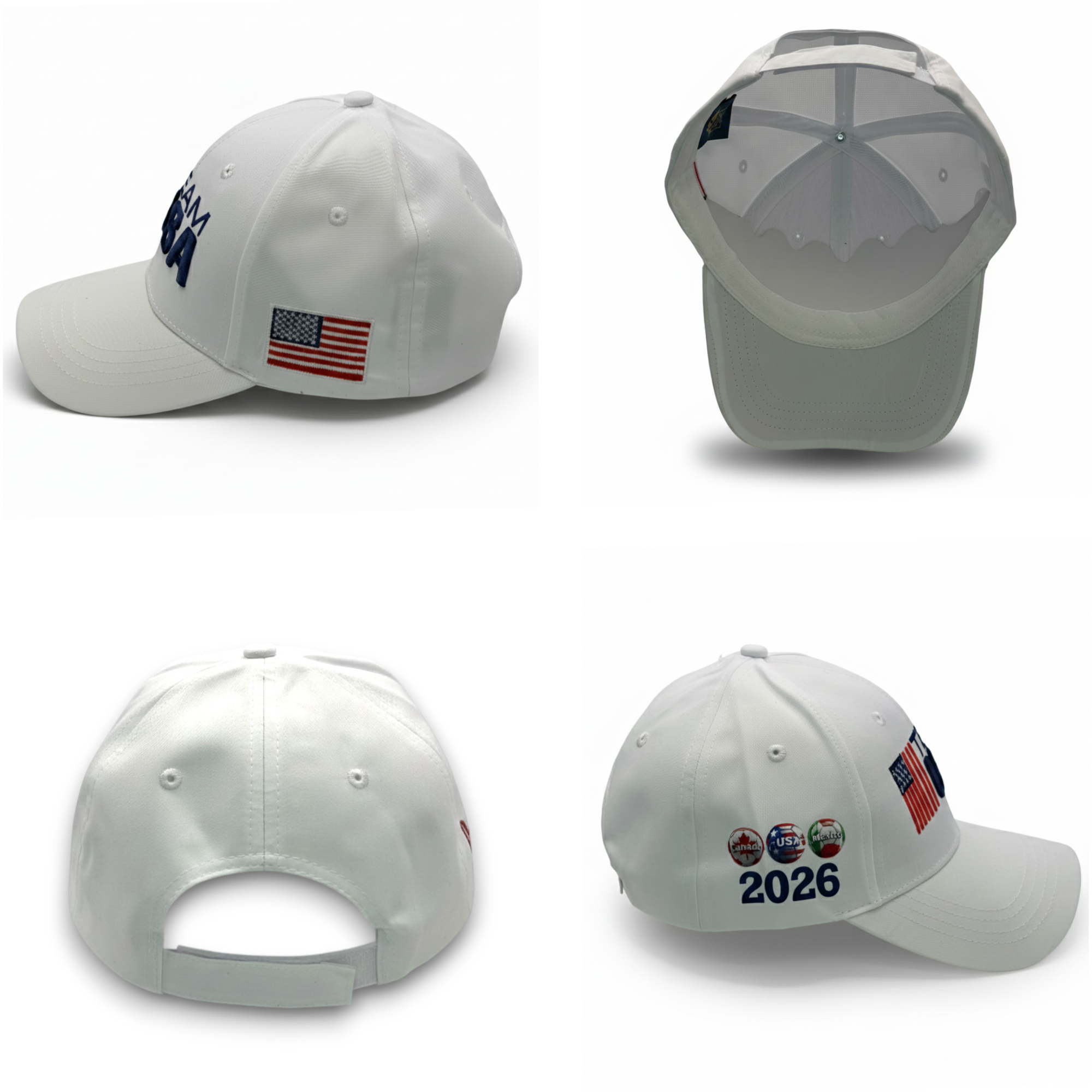 TEAM USA 2026 World Cup Baseball Hat – Premium 3D Embroidery