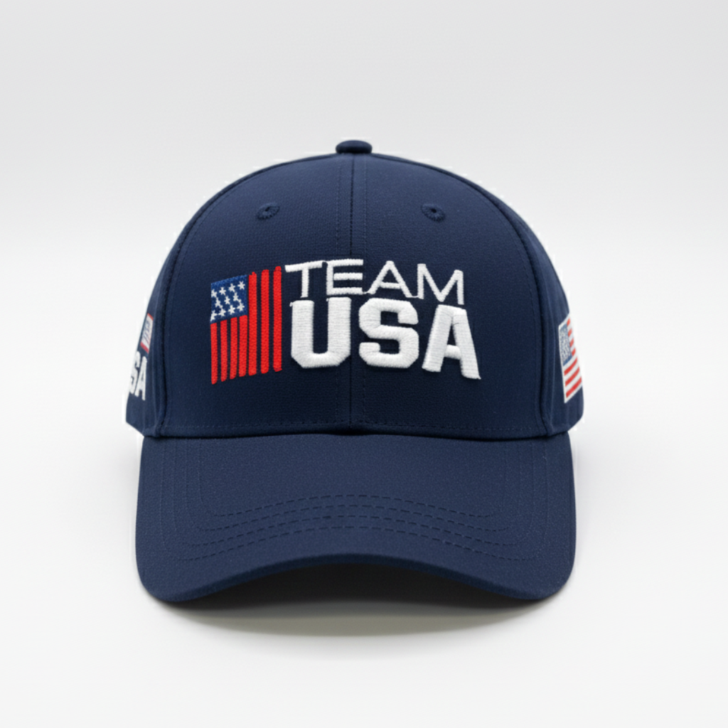 TEAM USA 2026 World Cup Baseball Hat – Premium 3D Embroidery