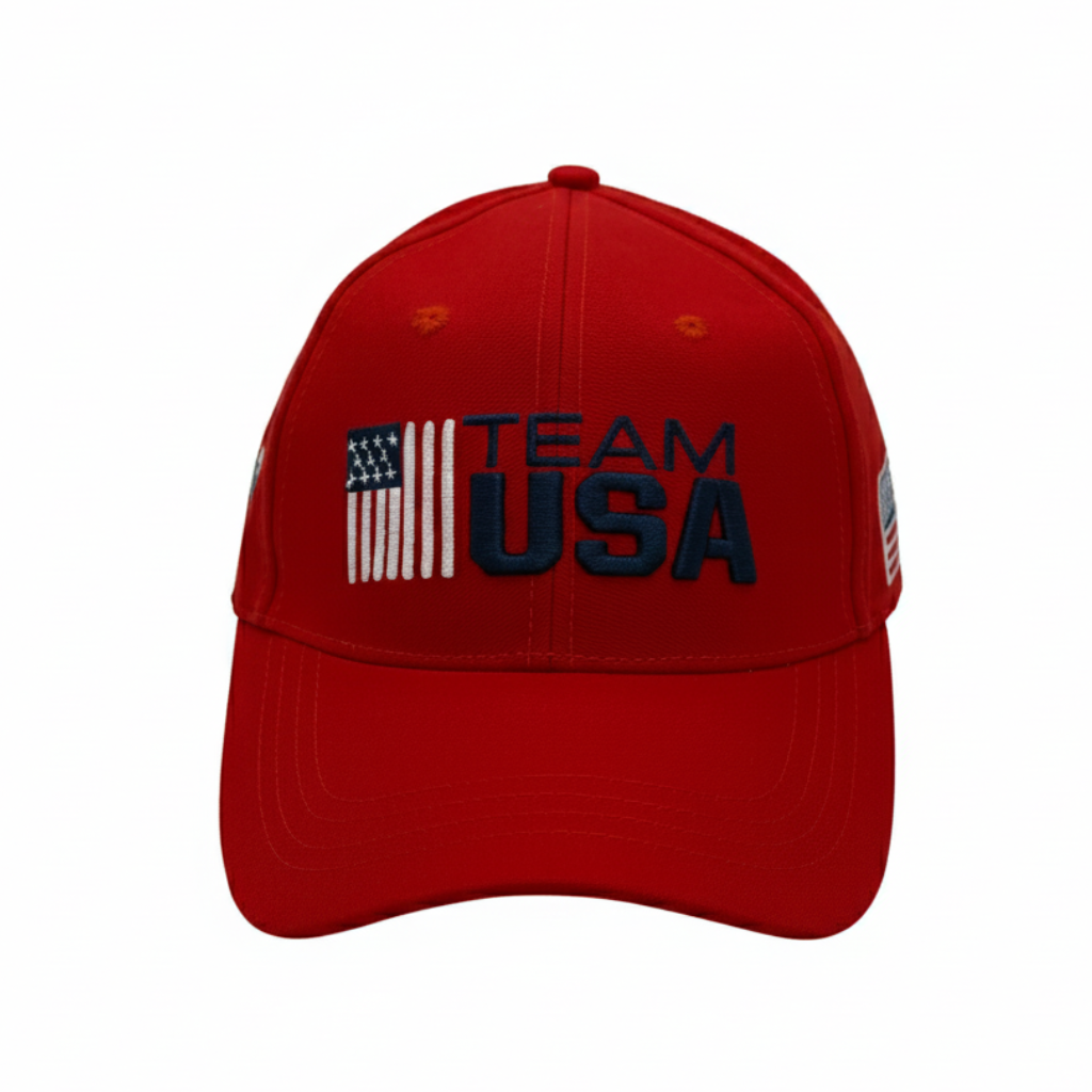 TEAM USA 2026 World Cup Baseball Hat – Premium 3D Embroidery