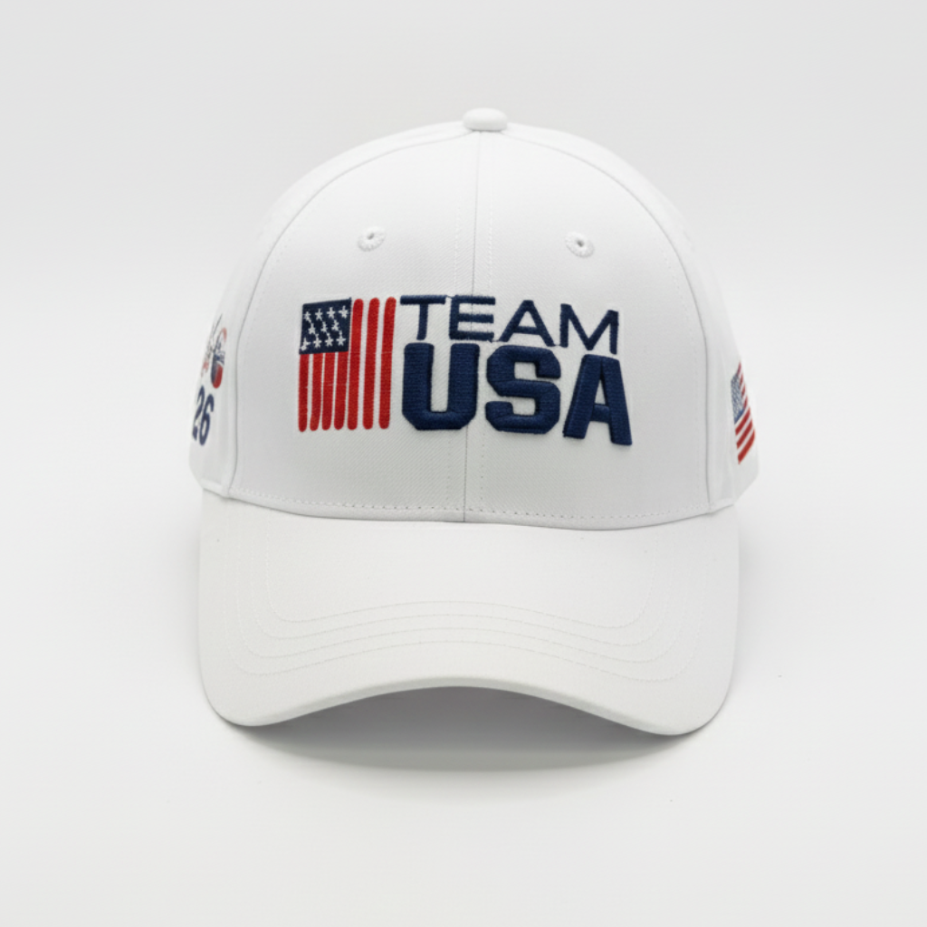 TEAM USA 2026 World Cup Baseball Hat – Premium 3D Embroidery