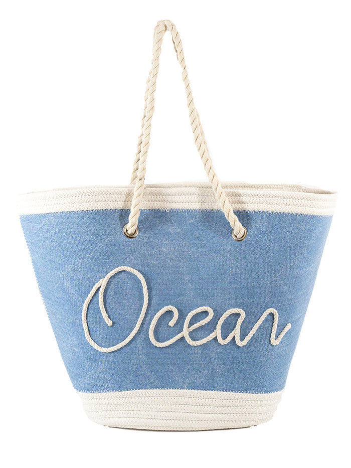 LARGE BEACH TOTE BAG | OCEAN