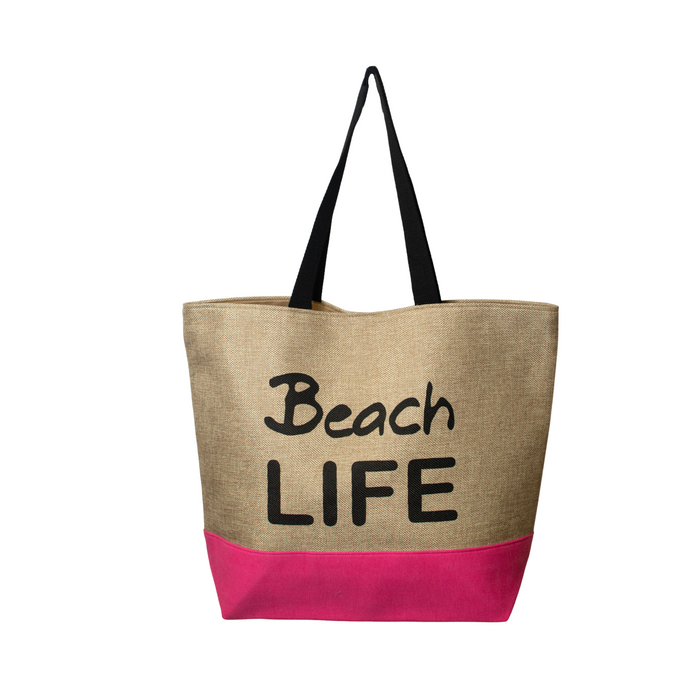 LARGE BEACH TOTE BAG | BEACH LIFE