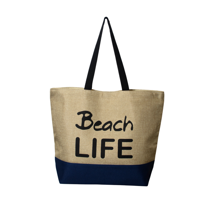 LARGE BEACH TOTE BAG | BEACH LIFE