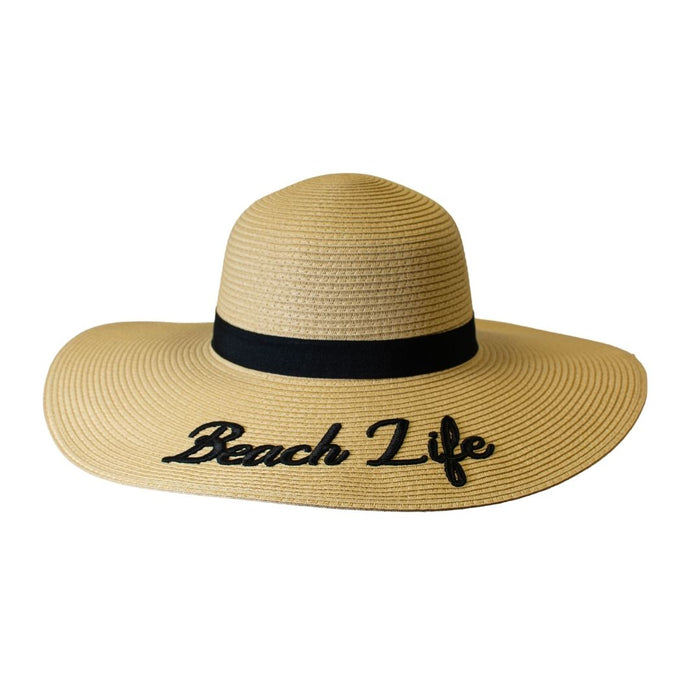 WOMEN HAT |  EMBROIDERED / BEACH LIFE