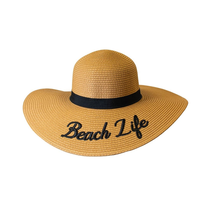 WOMEN HAT |  EMBROIDERED / BEACH LIFE