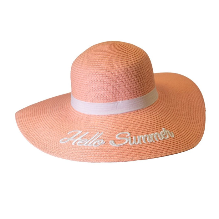 WOMEN HAT | EMBROIDERED / HELLO SUMMER