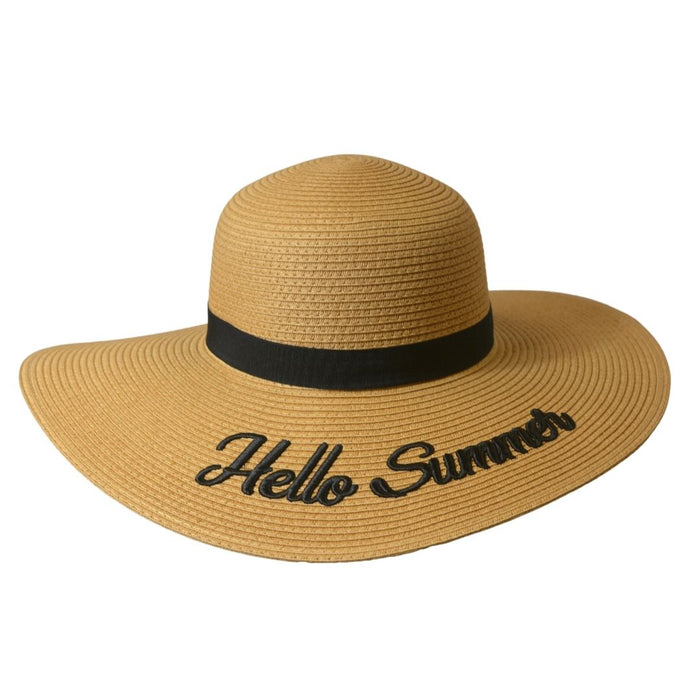 WOMEN HAT | EMBROIDERED / HELLO SUMMER