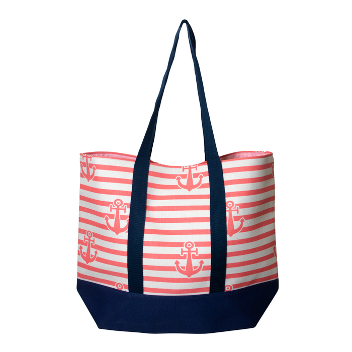 LARGE BEACH TOTE BAG - ANCHOR